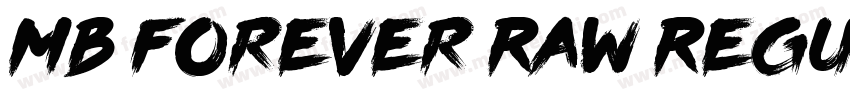 MB Forever Raw Regular字体转换